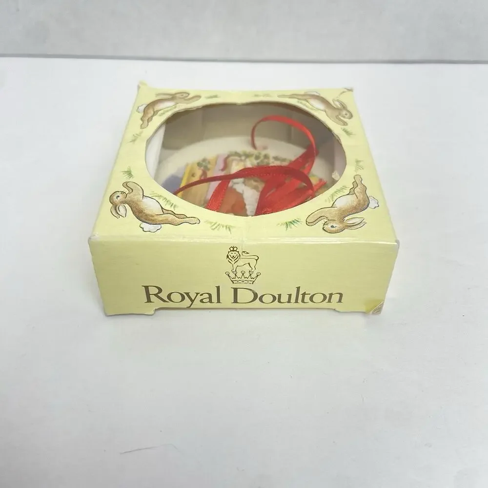 Royal Doulton Bunnykins Vintage Bunnykins Christmas Ornament With Santa Rabbit